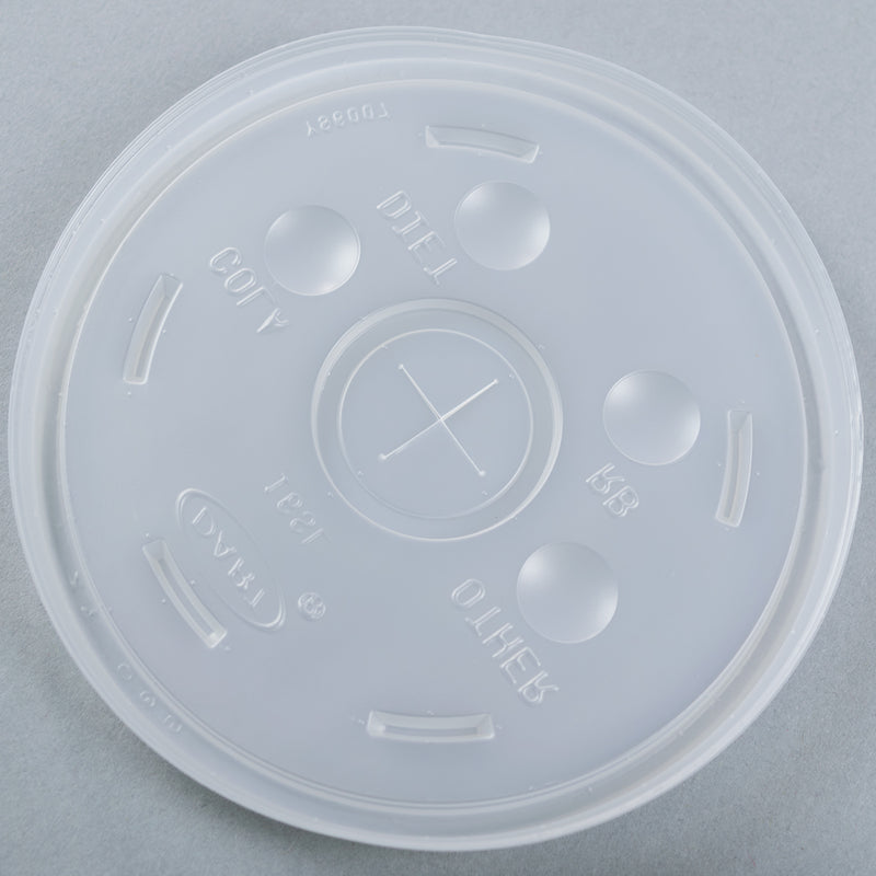 Dart Solo 16SL Translucent Lid with Straw Slot - 1000/Case