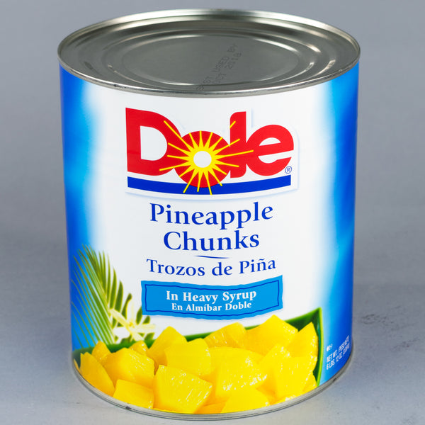 Dole Pineapple Chunks in Heavy Syrup 108 oz (6.75 lb) - 6/Case