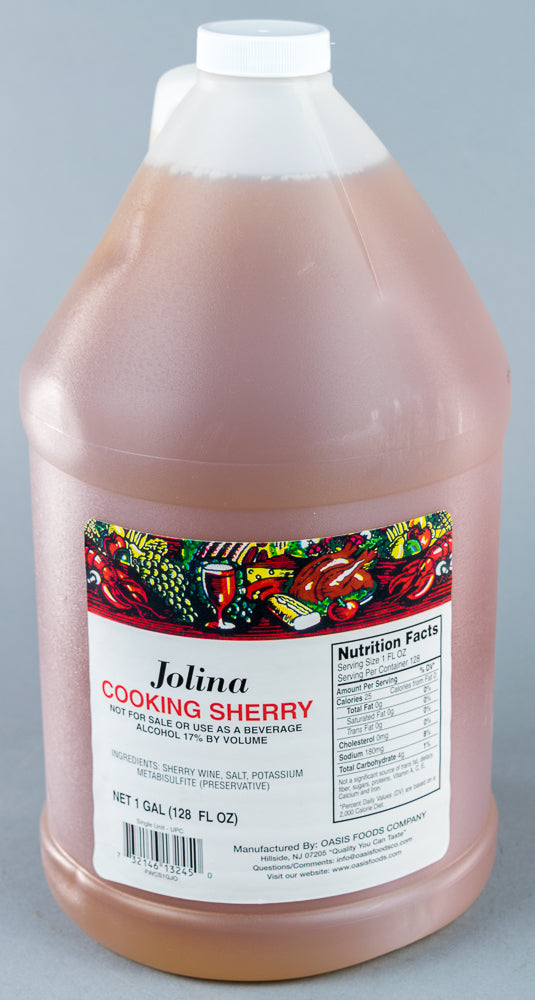 Jolina Cooking Sherry Wine 1 Gallon - 4/Case