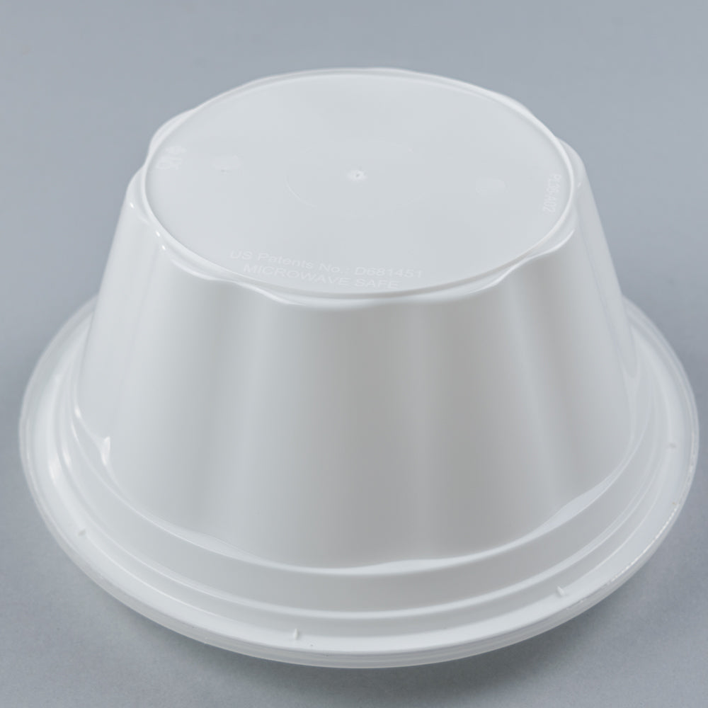 TT 7" Round 32 Oz. Deep Noodle Soup Container White - 150/Case