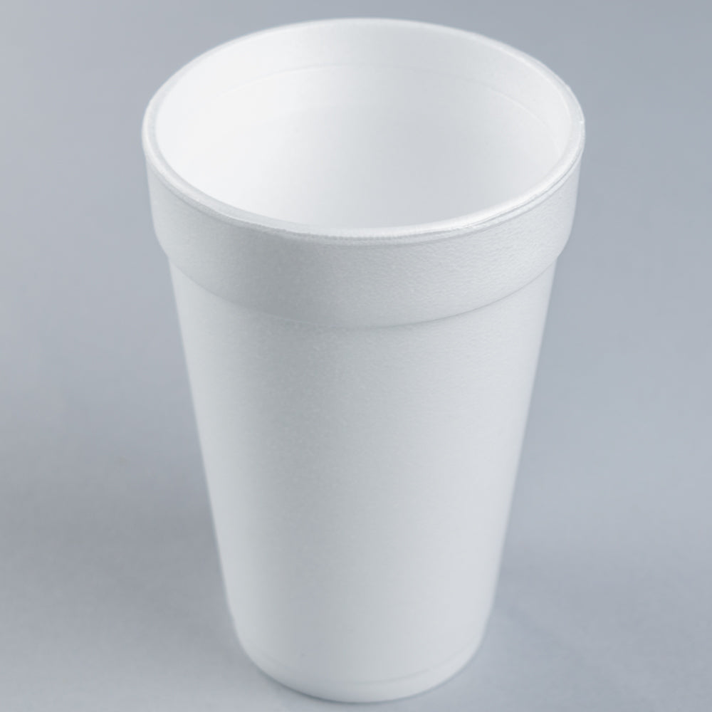 Dart J Cup Foam Hot/Cold Cups, 16 Oz., White, 1000/Carton (16J16)