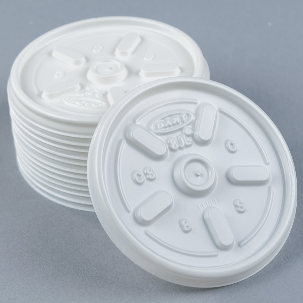 Dart 8JL Vented Lids for 8 oz. cups - 1000/Case