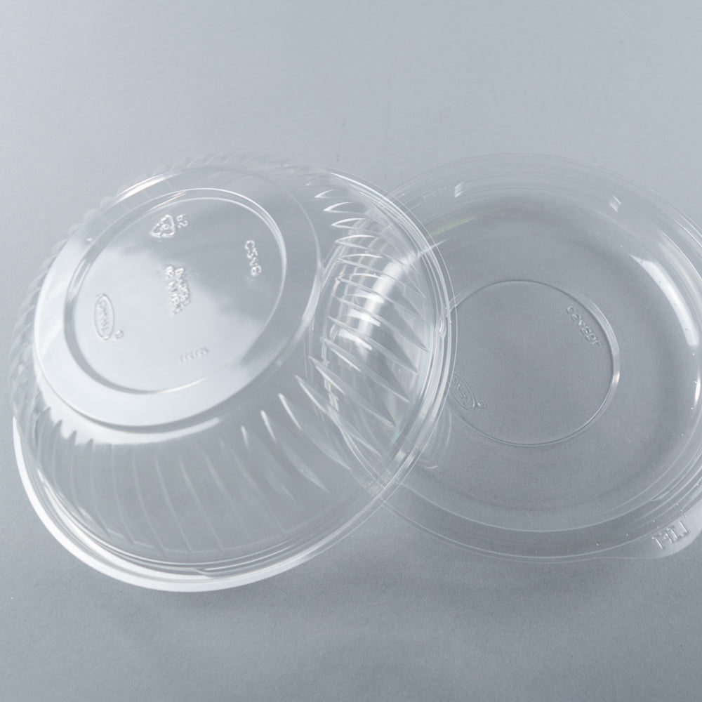 DART PresentaBowls 24 oz. Clear Bowls w/ Dome Lids - 126/Case