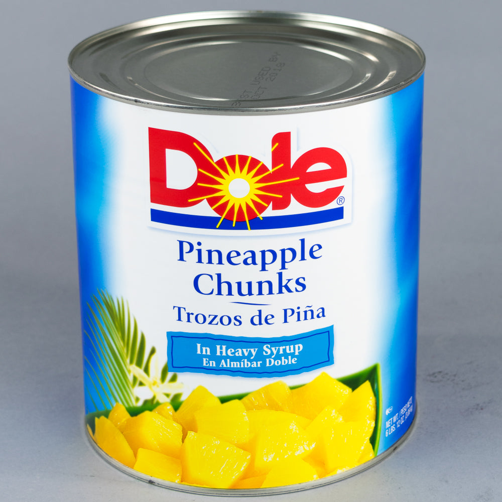 Dole Pineapple Chunks in Heavy Syrup 108 oz (6.75 lb) - 6/Case