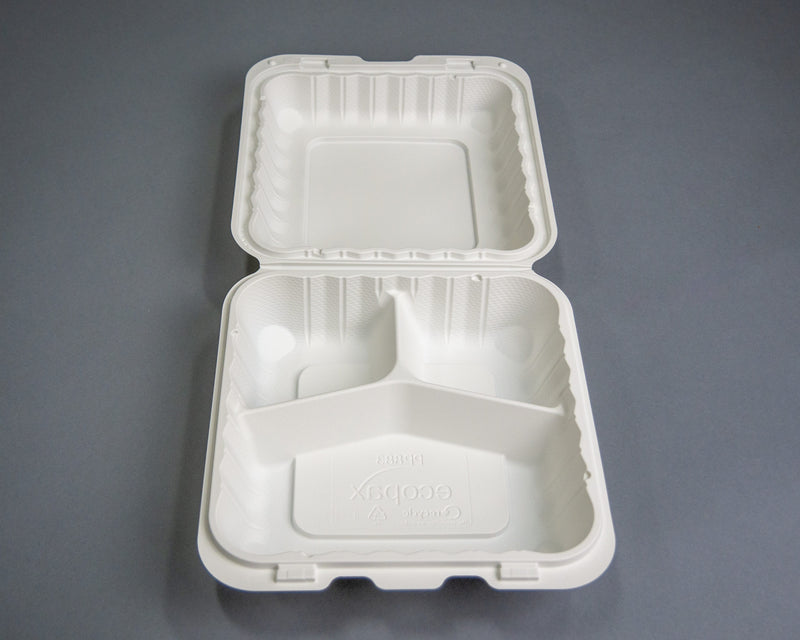 Ecopax 225-01 Foam Takeout Container 5-5/8 x 5-3/4 X 3-1/4, White