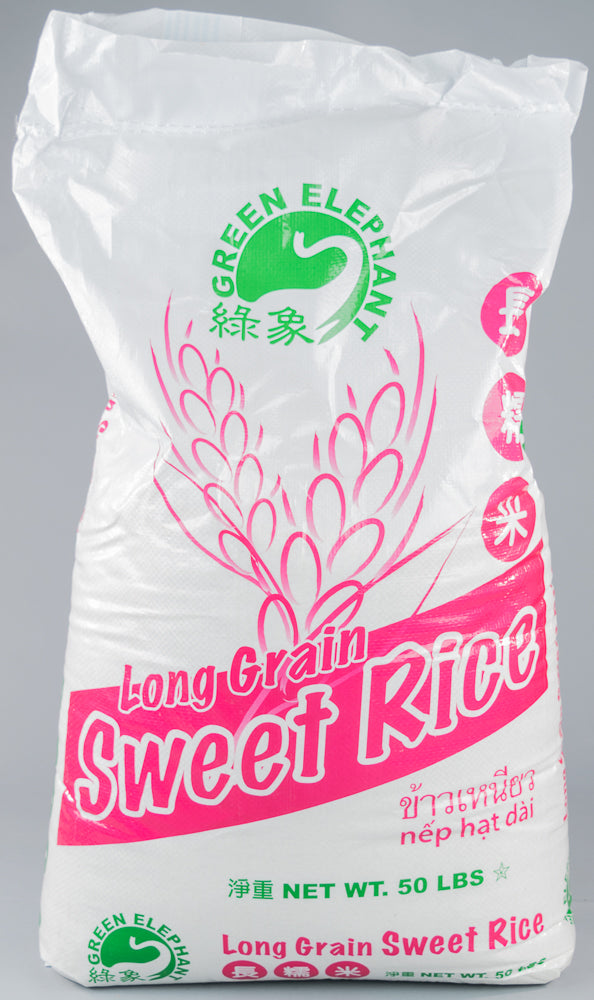 Green Elephant Long Grain Sweet Rice - 50 lb