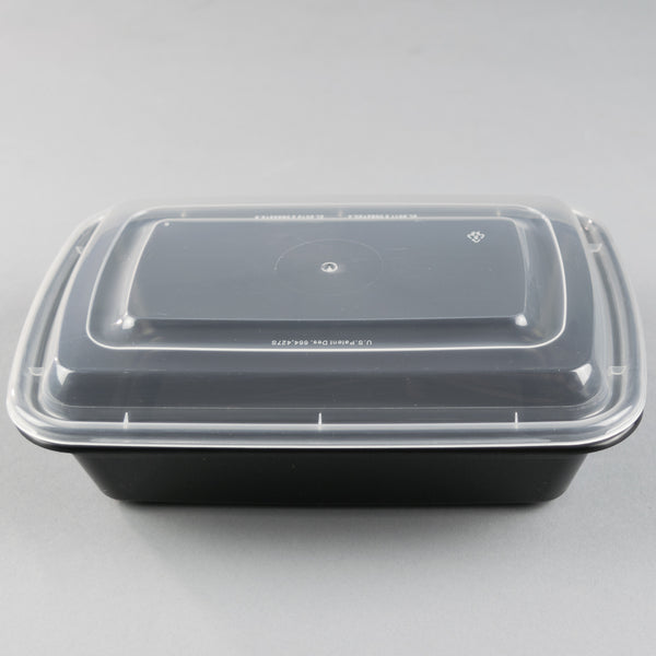 Rectangle Plastic Rectangular Black Container