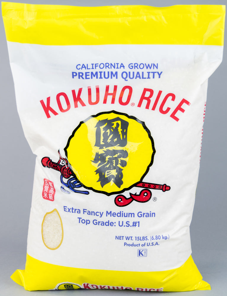 Kokuho Rice Extra Fancy Medium Grain - 15 lb