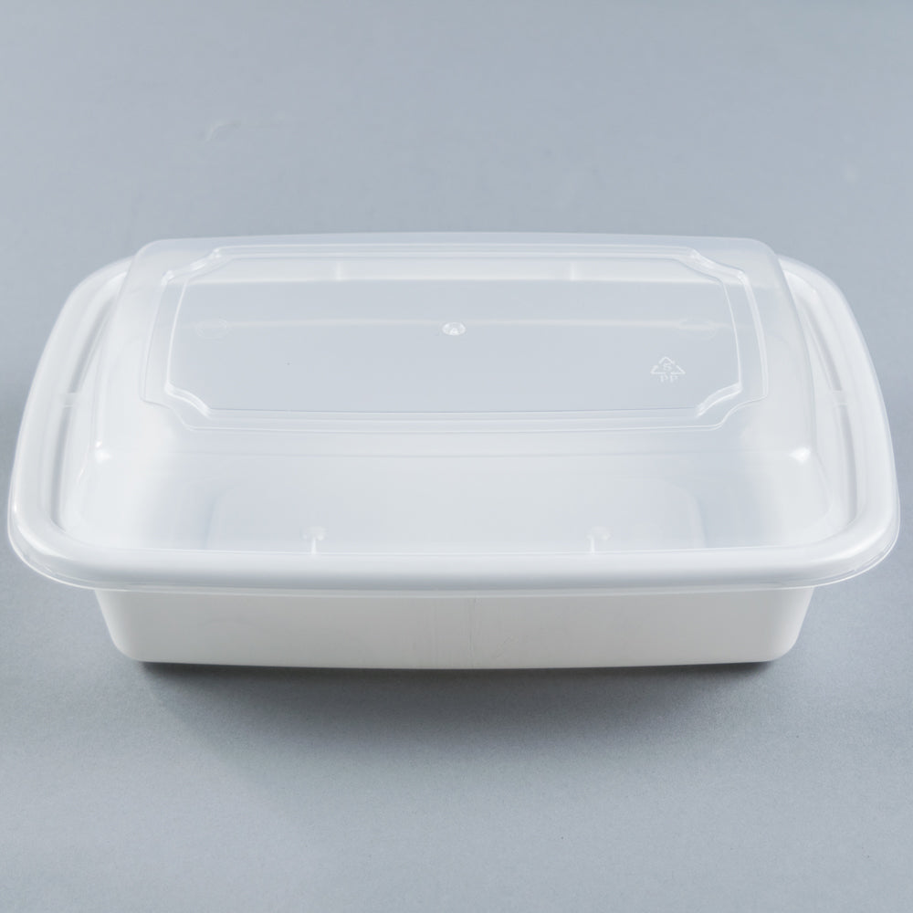 YS White Rectangular Container 24oz - 150/Case