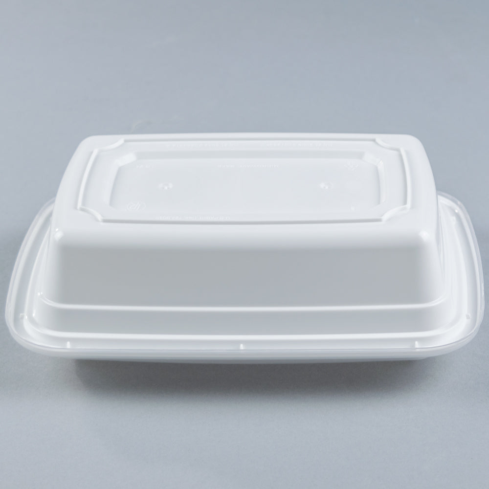 YS White Rectangular Container 24oz - 150/Case