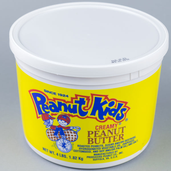 Peanut Kids Creamy Peanut Butter 4 lb - 6/Case
