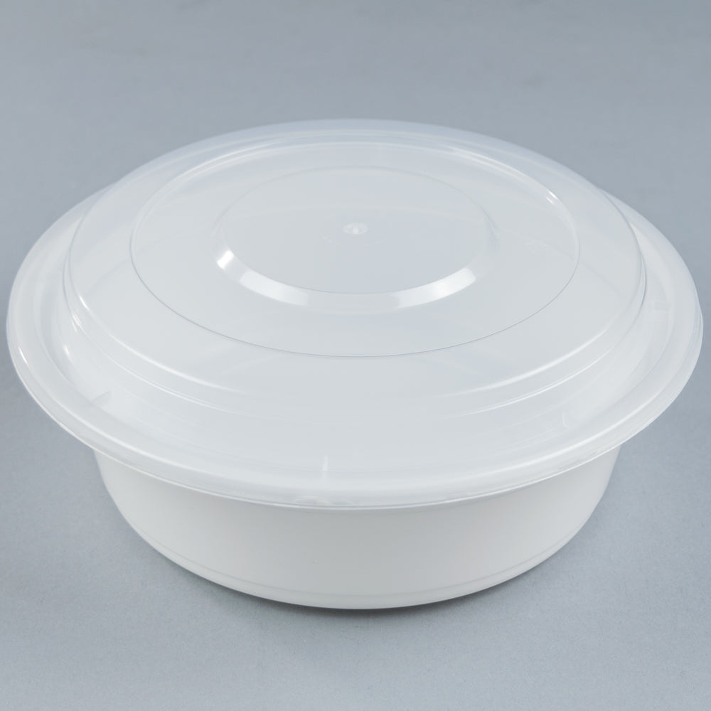 YS R-32W Round White Container 32 oz - 150/Case