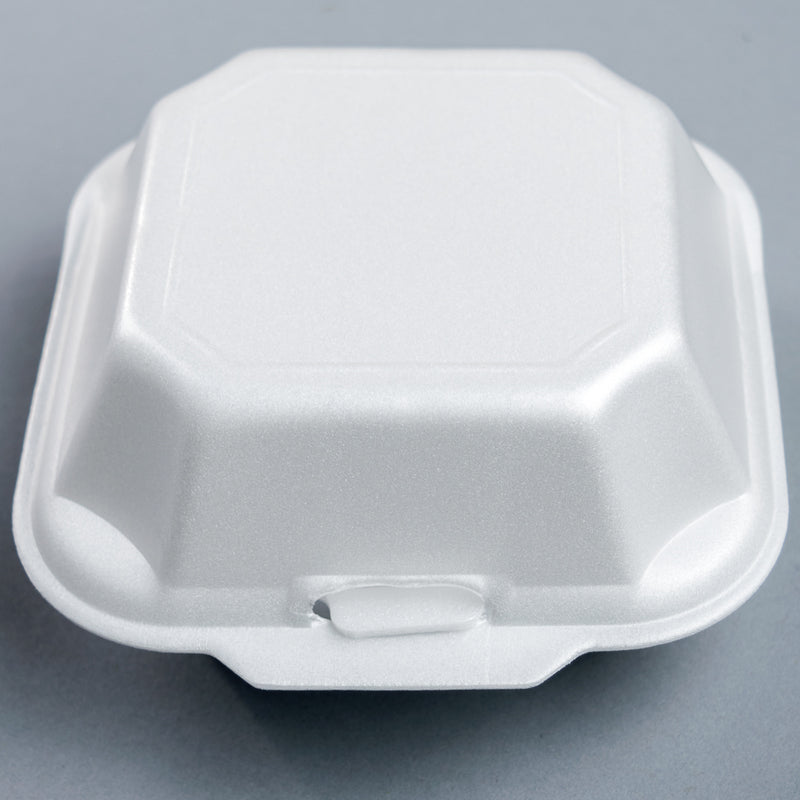 Ecopax Small Foam Snack Container 5" x 5" x 2.5" Pearl White - 500/Case