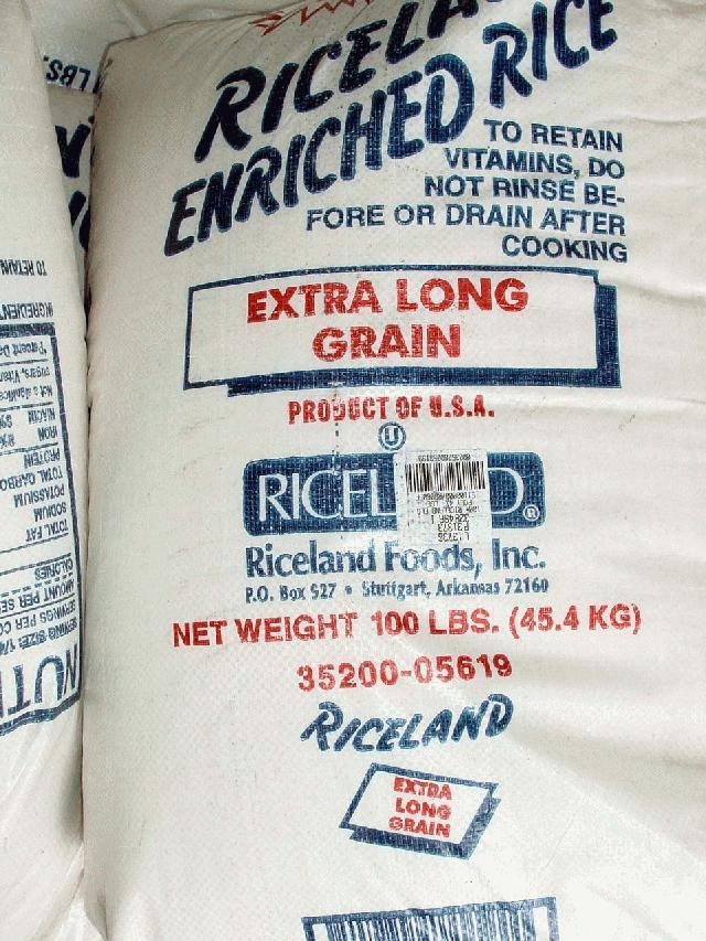 Extra Extren Rice Riceland Extra Long Grain - 100 lb