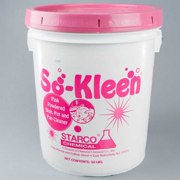 Starco So-Kleen Dish Wash Powder (Pink) - 50 lb
